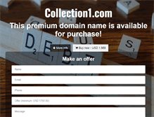 Tablet Screenshot of collection1.com
